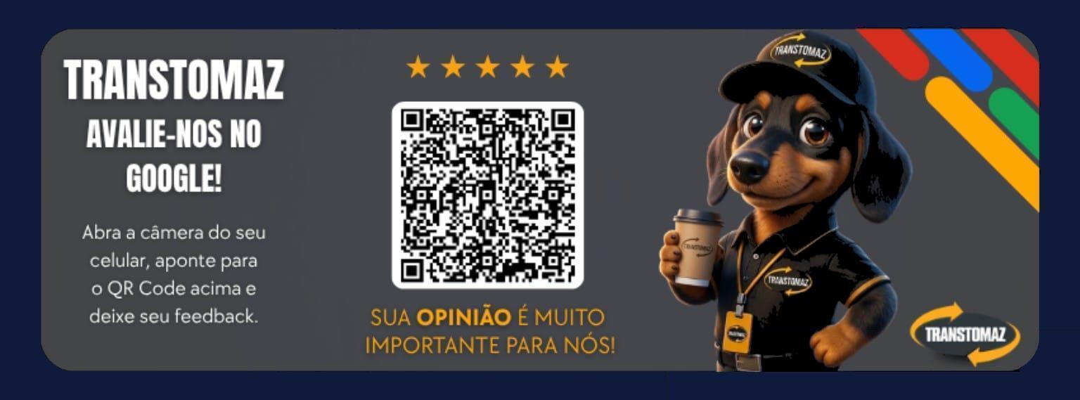 QR Code para avaliação no Google - Transtomaz